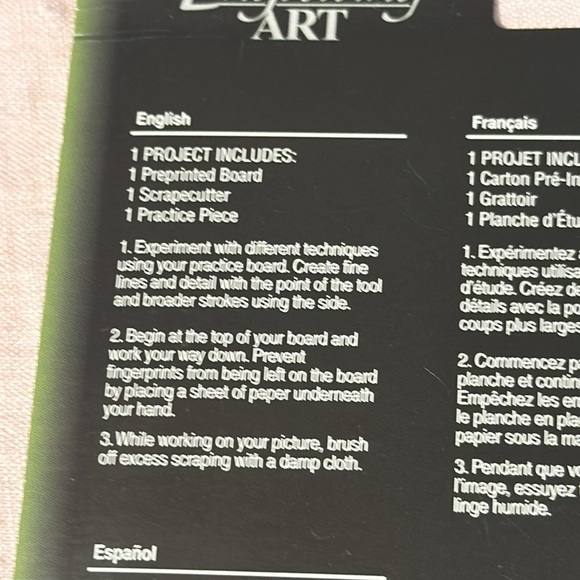 Royal & Langnickel 5"x7" Silver Foil Mini Engraving Tabby Cat & Kitten Art Kit - Picture 8 of 10